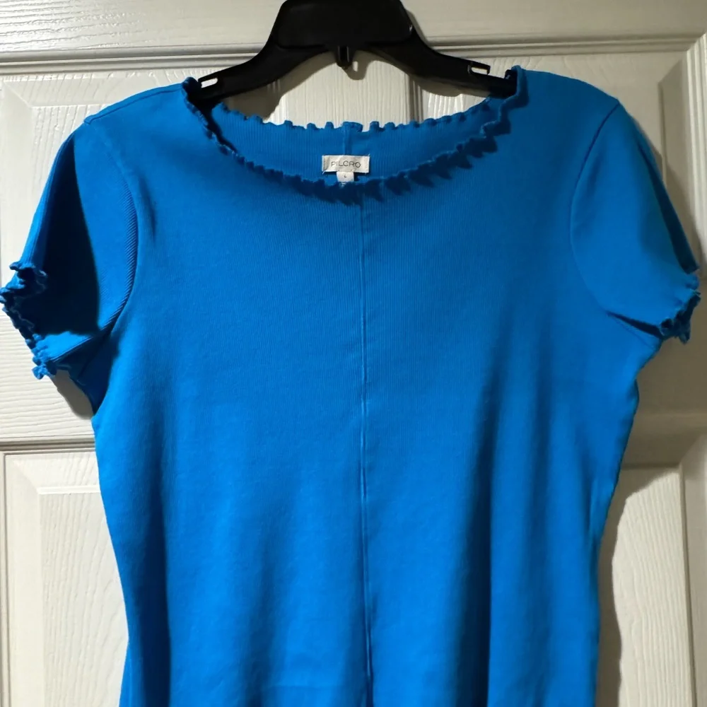 Pilcro Ruffle-Trim Baby Tee large - Picture 4 of 7